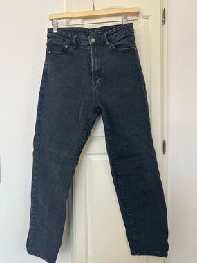 Stradivarius Washed Black Denim Jeans